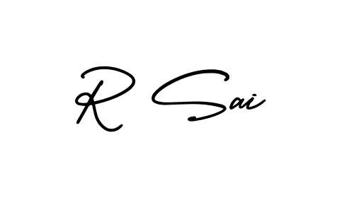 Check out images of Autograph of R Sai name. Actor R Sai Signature Style. AmerikaSignatureDemo-Regular is a professional sign style online. R Sai signature style 3 images and pictures png