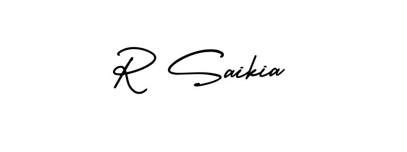 Make a beautiful signature design for name R Saikia. Use this online signature maker to create a handwritten signature for free. R Saikia signature style 3 images and pictures png