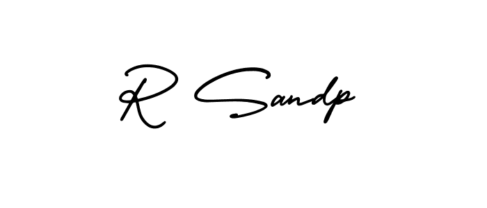 How to make R Sandp name signature. Use AmerikaSignatureDemo-Regular style for creating short signs online. This is the latest handwritten sign. R Sandp signature style 3 images and pictures png