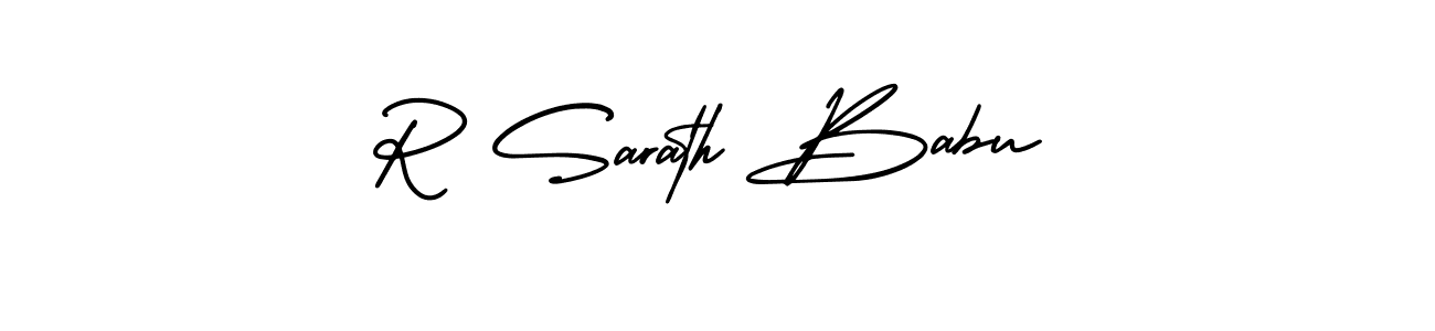 Make a short R Sarath Babu signature style. Manage your documents anywhere anytime using AmerikaSignatureDemo-Regular. Create and add eSignatures, submit forms, share and send files easily. R Sarath Babu signature style 3 images and pictures png