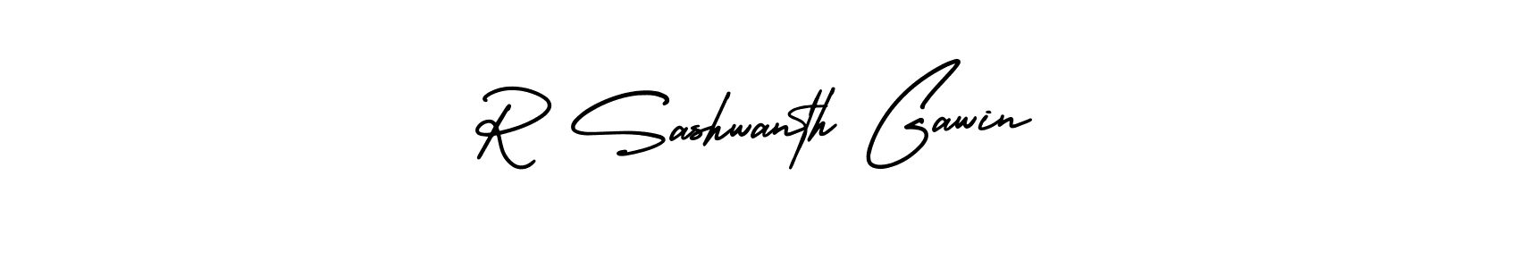How to Draw R Sashwanth Gawin signature style? AmerikaSignatureDemo-Regular is a latest design signature styles for name R Sashwanth Gawin. R Sashwanth Gawin signature style 3 images and pictures png