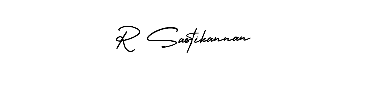 This is the best signature style for the R Sastikannan name. Also you like these signature font (AmerikaSignatureDemo-Regular). Mix name signature. R Sastikannan signature style 3 images and pictures png