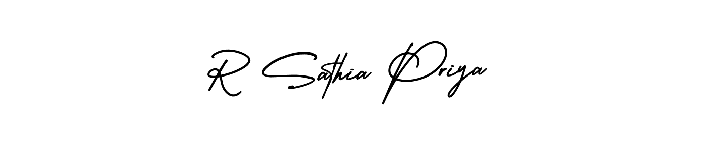 You can use this online signature creator to create a handwritten signature for the name R Sathia Priya. This is the best online autograph maker. R Sathia Priya signature style 3 images and pictures png