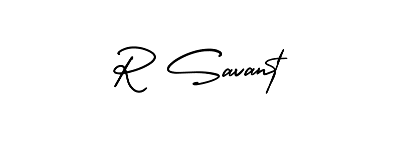 Also we have R Savant name is the best signature style. Create professional handwritten signature collection using AmerikaSignatureDemo-Regular autograph style. R Savant signature style 3 images and pictures png