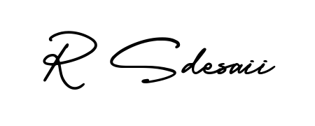 Make a beautiful signature design for name R Sdesaii. Use this online signature maker to create a handwritten signature for free. R Sdesaii signature style 3 images and pictures png
