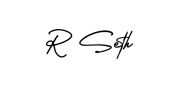 Also You can easily find your signature by using the search form. We will create R Seth name handwritten signature images for you free of cost using AmerikaSignatureDemo-Regular sign style. R Seth signature style 3 images and pictures png