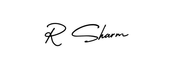 Also You can easily find your signature by using the search form. We will create R Sharm name handwritten signature images for you free of cost using AmerikaSignatureDemo-Regular sign style. R Sharm signature style 3 images and pictures png