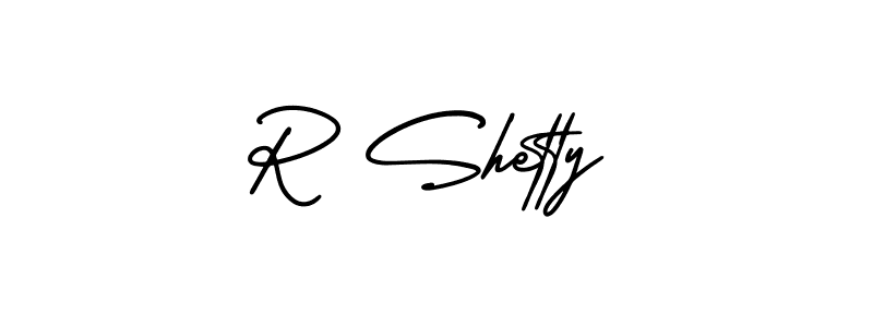 Make a beautiful signature design for name R Shetty. With this signature (AmerikaSignatureDemo-Regular) style, you can create a handwritten signature for free. R Shetty signature style 3 images and pictures png