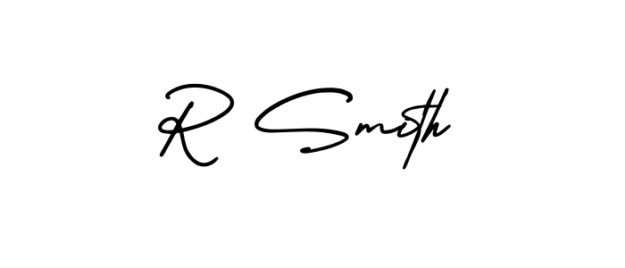 Use a signature maker to create a handwritten signature online. With this signature software, you can design (AmerikaSignatureDemo-Regular) your own signature for name R Smith. R Smith signature style 3 images and pictures png