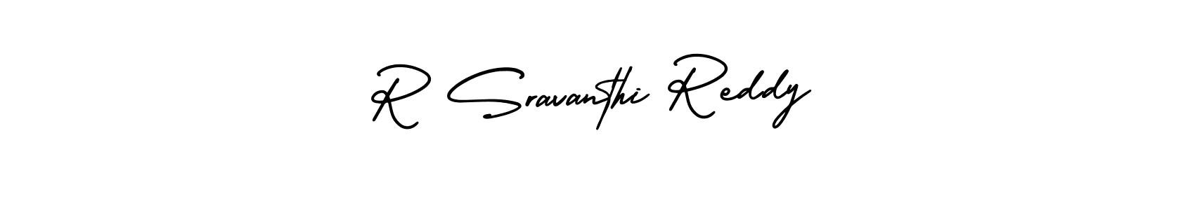 Design your own signature with our free online signature maker. With this signature software, you can create a handwritten (AmerikaSignatureDemo-Regular) signature for name R Sravanthi Reddy. R Sravanthi Reddy signature style 3 images and pictures png