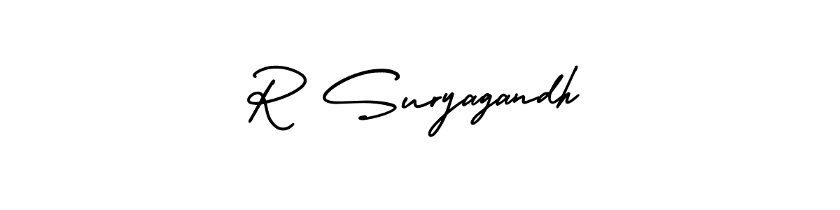 Make a beautiful signature design for name R Suryagandh. Use this online signature maker to create a handwritten signature for free. R Suryagandh signature style 3 images and pictures png