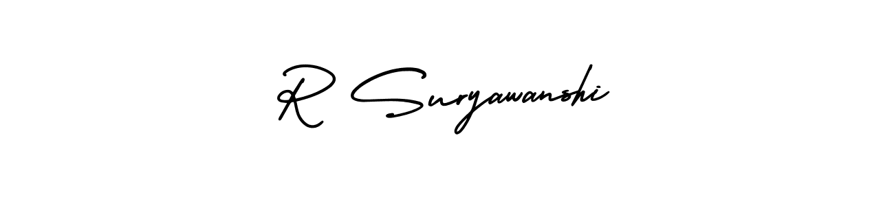 Similarly AmerikaSignatureDemo-Regular is the best handwritten signature design. Signature creator online .You can use it as an online autograph creator for name R Suryawanshi. R Suryawanshi signature style 3 images and pictures png