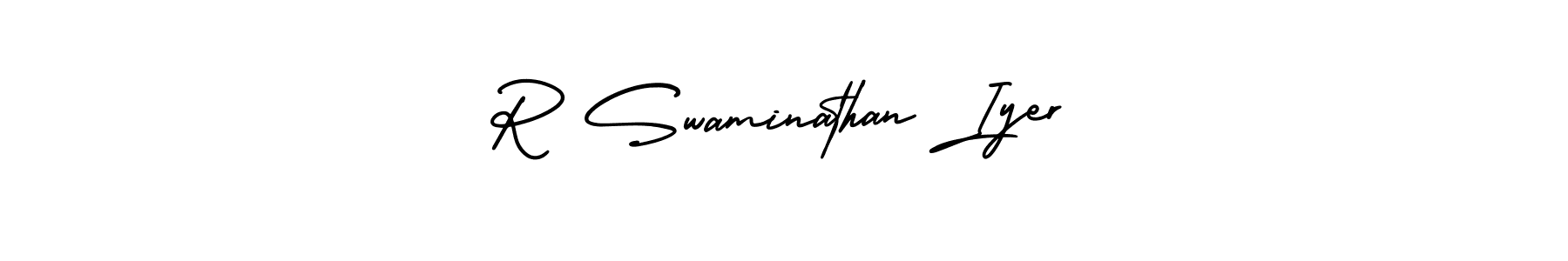 Make a beautiful signature design for name R Swaminathan Iyer. Use this online signature maker to create a handwritten signature for free. R Swaminathan Iyer signature style 3 images and pictures png