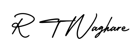 Check out images of Autograph of R T Waghare name. Actor R T Waghare Signature Style. AmerikaSignatureDemo-Regular is a professional sign style online. R T Waghare signature style 3 images and pictures png