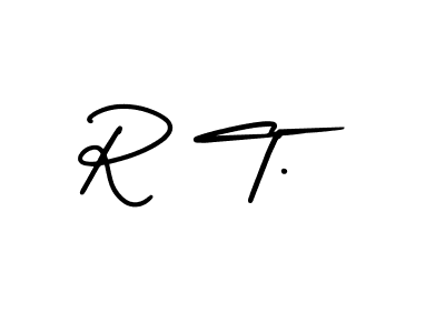 Similarly AmerikaSignatureDemo-Regular is the best handwritten signature design. Signature creator online .You can use it as an online autograph creator for name R T.. R T. signature style 3 images and pictures png