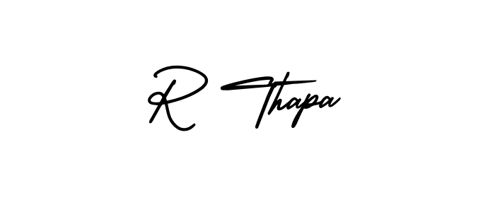 Make a beautiful signature design for name R Thapa. Use this online signature maker to create a handwritten signature for free. R Thapa signature style 3 images and pictures png
