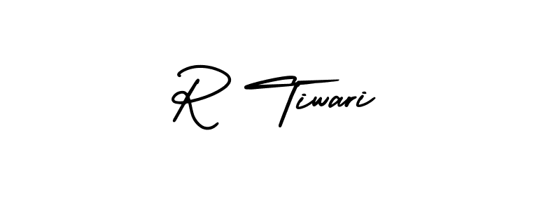 Create a beautiful signature design for name R Tiwari. With this signature (AmerikaSignatureDemo-Regular) fonts, you can make a handwritten signature for free. R Tiwari signature style 3 images and pictures png