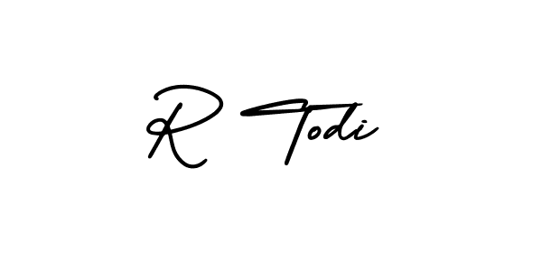 Also we have R Todi name is the best signature style. Create professional handwritten signature collection using AmerikaSignatureDemo-Regular autograph style. R Todi signature style 3 images and pictures png