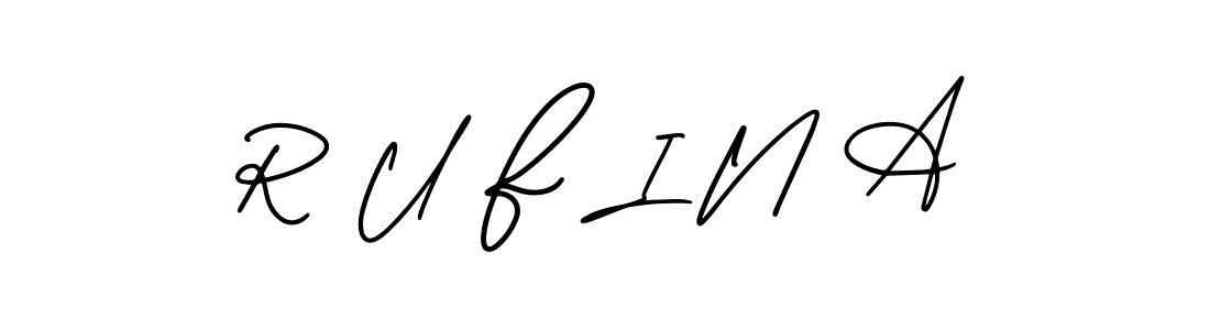 Here are the top 10 professional signature styles for the name R U F I N A. These are the best autograph styles you can use for your name. R U F I N A signature style 3 images and pictures png