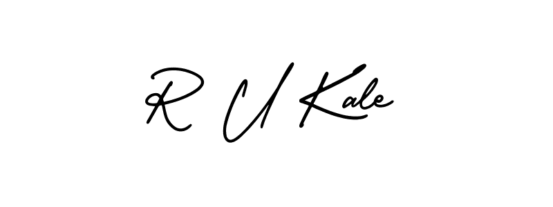 Create a beautiful signature design for name R U Kale. With this signature (AmerikaSignatureDemo-Regular) fonts, you can make a handwritten signature for free. R U Kale signature style 3 images and pictures png