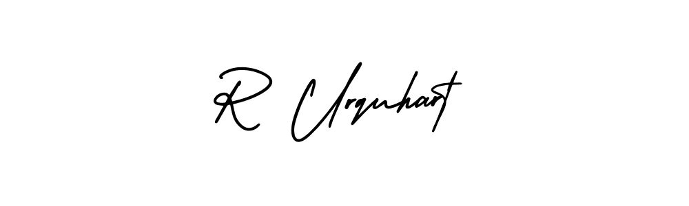 if you are searching for the best signature style for your name R Urquhart. so please give up your signature search. here we have designed multiple signature styles  using AmerikaSignatureDemo-Regular. R Urquhart signature style 3 images and pictures png