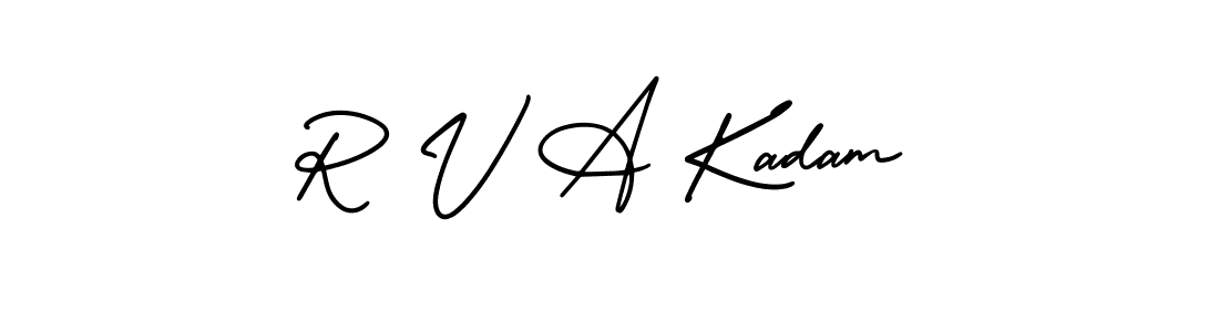 Best and Professional Signature Style for R V A Kadam. AmerikaSignatureDemo-Regular Best Signature Style Collection. R V A Kadam signature style 3 images and pictures png