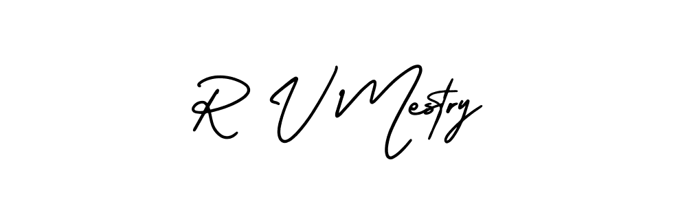 This is the best signature style for the R V Mestry name. Also you like these signature font (AmerikaSignatureDemo-Regular). Mix name signature. R V Mestry signature style 3 images and pictures png