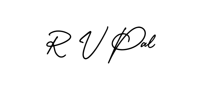 AmerikaSignatureDemo-Regular is a professional signature style that is perfect for those who want to add a touch of class to their signature. It is also a great choice for those who want to make their signature more unique. Get R V Pal name to fancy signature for free. R V Pal signature style 3 images and pictures png