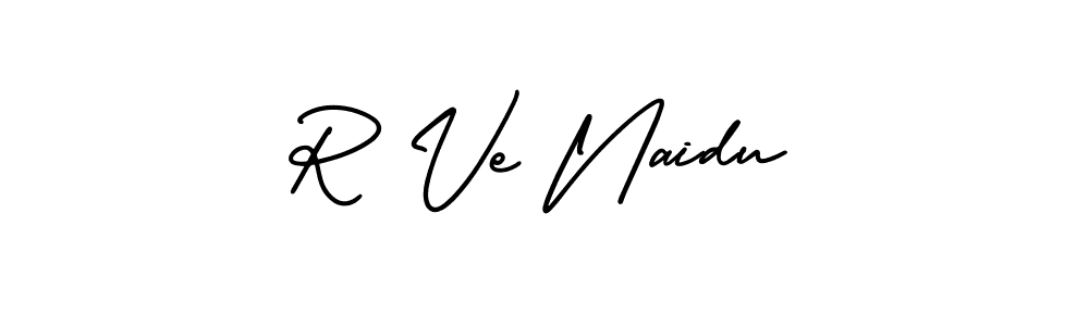 Also You can easily find your signature by using the search form. We will create R Ve Naidu name handwritten signature images for you free of cost using AmerikaSignatureDemo-Regular sign style. R Ve Naidu signature style 3 images and pictures png