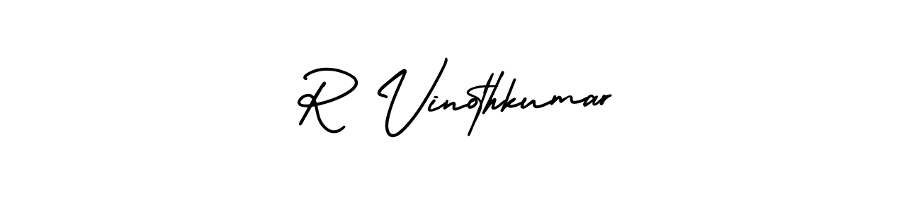 It looks lik you need a new signature style for name R Vinothkumar. Design unique handwritten (AmerikaSignatureDemo-Regular) signature with our free signature maker in just a few clicks. R Vinothkumar signature style 3 images and pictures png