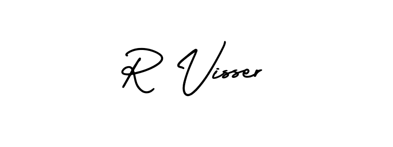 How to Draw R Visser signature style? AmerikaSignatureDemo-Regular is a latest design signature styles for name R Visser. R Visser signature style 3 images and pictures png