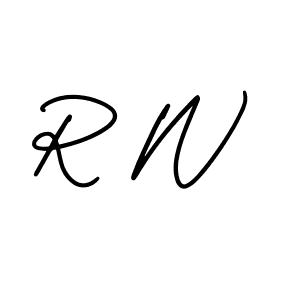 if you are searching for the best signature style for your name R W. so please give up your signature search. here we have designed multiple signature styles  using AmerikaSignatureDemo-Regular. R W signature style 3 images and pictures png