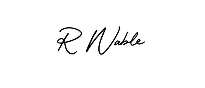 Once you've used our free online signature maker to create your best signature AmerikaSignatureDemo-Regular style, it's time to enjoy all of the benefits that R Wable name signing documents. R Wable signature style 3 images and pictures png