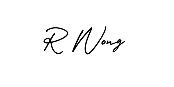 AmerikaSignatureDemo-Regular is a professional signature style that is perfect for those who want to add a touch of class to their signature. It is also a great choice for those who want to make their signature more unique. Get R Wong name to fancy signature for free. R Wong signature style 3 images and pictures png