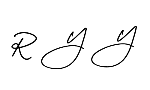 How to make R Y Y signature? AmerikaSignatureDemo-Regular is a professional autograph style. Create handwritten signature for R Y Y name. R Y Y signature style 3 images and pictures png