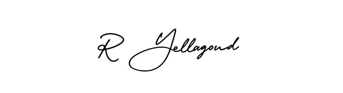 Design your own signature with our free online signature maker. With this signature software, you can create a handwritten (AmerikaSignatureDemo-Regular) signature for name R Yellagoud. R Yellagoud signature style 3 images and pictures png