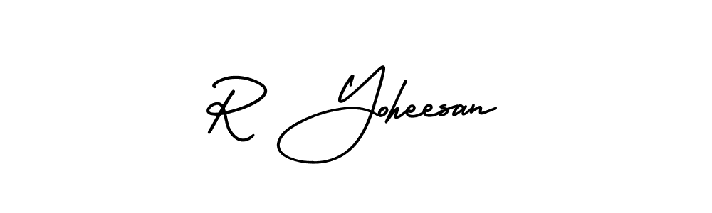 Best and Professional Signature Style for R Yoheesan. AmerikaSignatureDemo-Regular Best Signature Style Collection. R Yoheesan signature style 3 images and pictures png