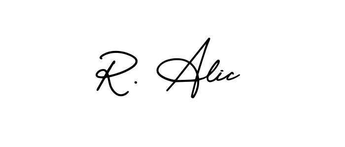 Best and Professional Signature Style for R. Alic. AmerikaSignatureDemo-Regular Best Signature Style Collection. R. Alic signature style 3 images and pictures png