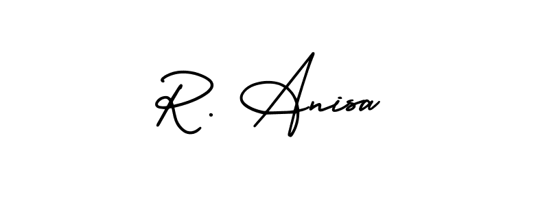 How to make R. Anisa signature? AmerikaSignatureDemo-Regular is a professional autograph style. Create handwritten signature for R. Anisa name. R. Anisa signature style 3 images and pictures png