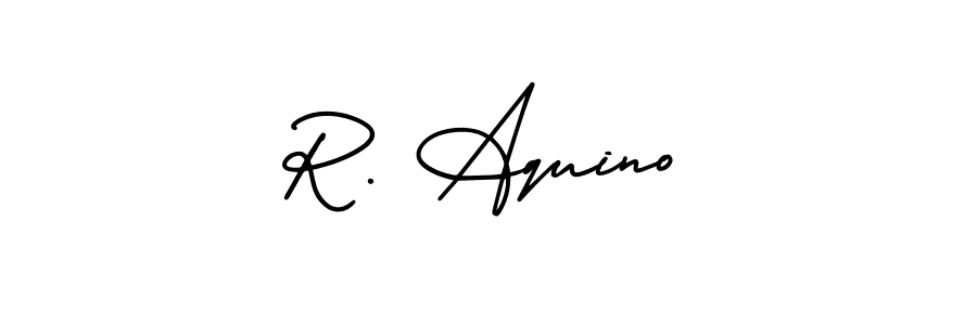 Also we have R. Aquino name is the best signature style. Create professional handwritten signature collection using AmerikaSignatureDemo-Regular autograph style. R. Aquino signature style 3 images and pictures png