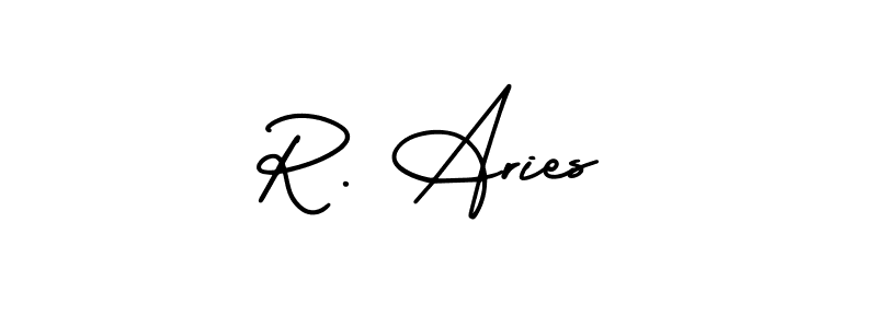 Also we have R. Aries name is the best signature style. Create professional handwritten signature collection using AmerikaSignatureDemo-Regular autograph style. R. Aries signature style 3 images and pictures png