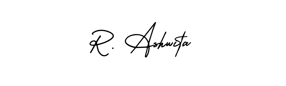 R. Ashwita stylish signature style. Best Handwritten Sign (AmerikaSignatureDemo-Regular) for my name. Handwritten Signature Collection Ideas for my name R. Ashwita. R. Ashwita signature style 3 images and pictures png