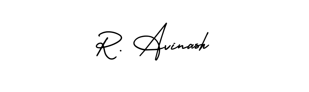 Make a beautiful signature design for name R. Avinash. With this signature (AmerikaSignatureDemo-Regular) style, you can create a handwritten signature for free. R. Avinash signature style 3 images and pictures png