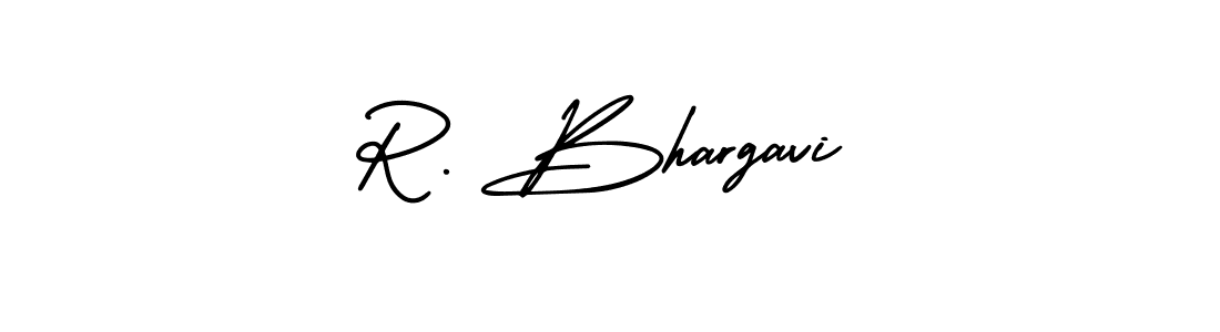 if you are searching for the best signature style for your name R. Bhargavi. so please give up your signature search. here we have designed multiple signature styles  using AmerikaSignatureDemo-Regular. R. Bhargavi signature style 3 images and pictures png