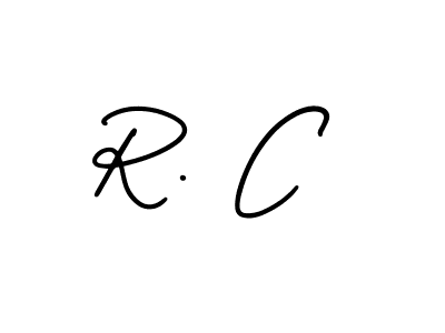 R. C stylish signature style. Best Handwritten Sign (AmerikaSignatureDemo-Regular) for my name. Handwritten Signature Collection Ideas for my name R. C. R. C signature style 3 images and pictures png