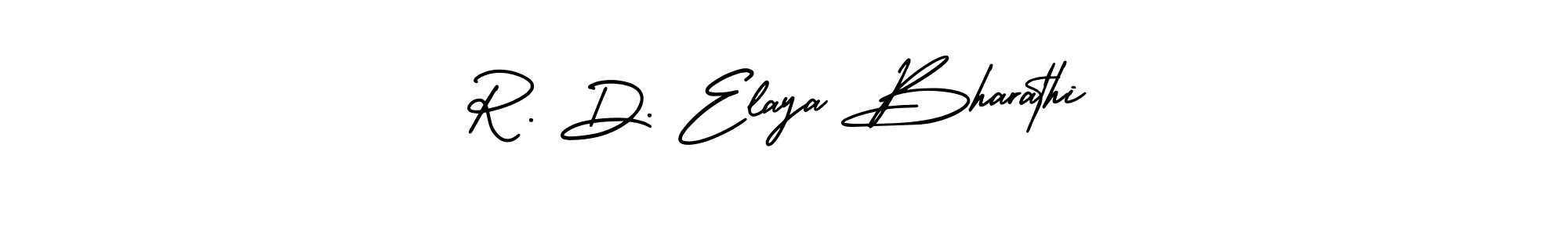 Make a beautiful signature design for name R. D. Elaya Bharathi. With this signature (AmerikaSignatureDemo-Regular) style, you can create a handwritten signature for free. R. D. Elaya Bharathi signature style 3 images and pictures png