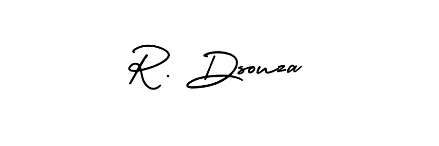 Use a signature maker to create a handwritten signature online. With this signature software, you can design (AmerikaSignatureDemo-Regular) your own signature for name R. Dsouza. R. Dsouza signature style 3 images and pictures png