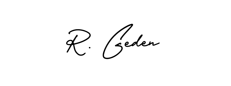 Check out images of Autograph of R. Geden name. Actor R. Geden Signature Style. AmerikaSignatureDemo-Regular is a professional sign style online. R. Geden signature style 3 images and pictures png