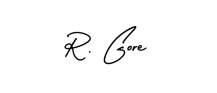 Create a beautiful signature design for name R. Gore. With this signature (AmerikaSignatureDemo-Regular) fonts, you can make a handwritten signature for free. R. Gore signature style 3 images and pictures png