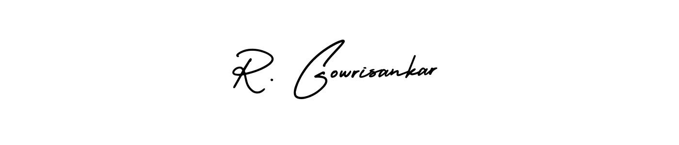 if you are searching for the best signature style for your name R. Gowrisankar. so please give up your signature search. here we have designed multiple signature styles  using AmerikaSignatureDemo-Regular. R. Gowrisankar signature style 3 images and pictures png